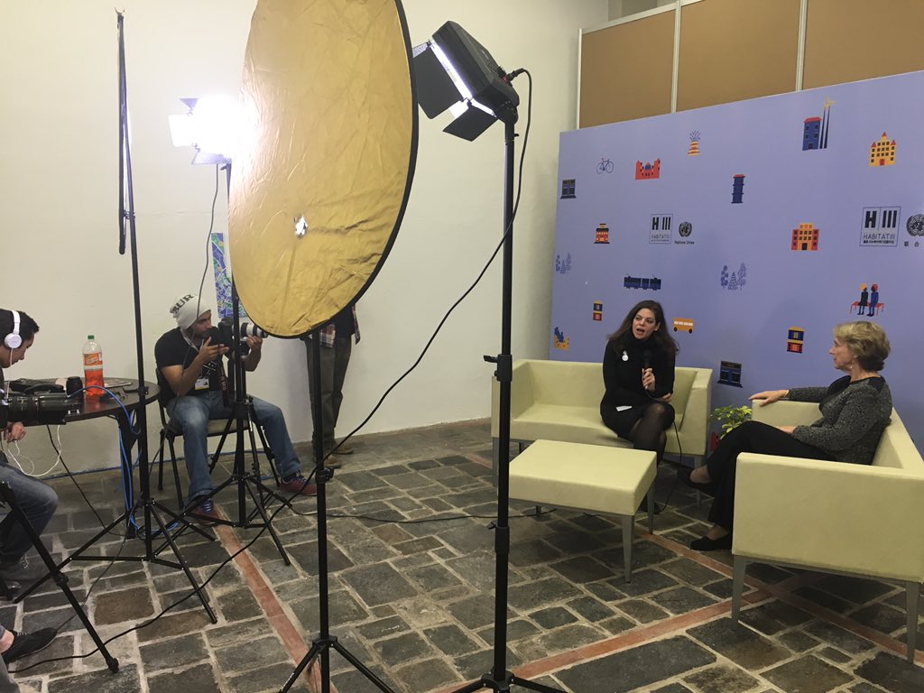 StateDeptGFS's tweet photo. Behind the scenes with the UN making a documentary about #Habitat3 with Amb. Stetson #NewUrbanAgenda #foodsecurity https://t.co/QIhnssGxNj