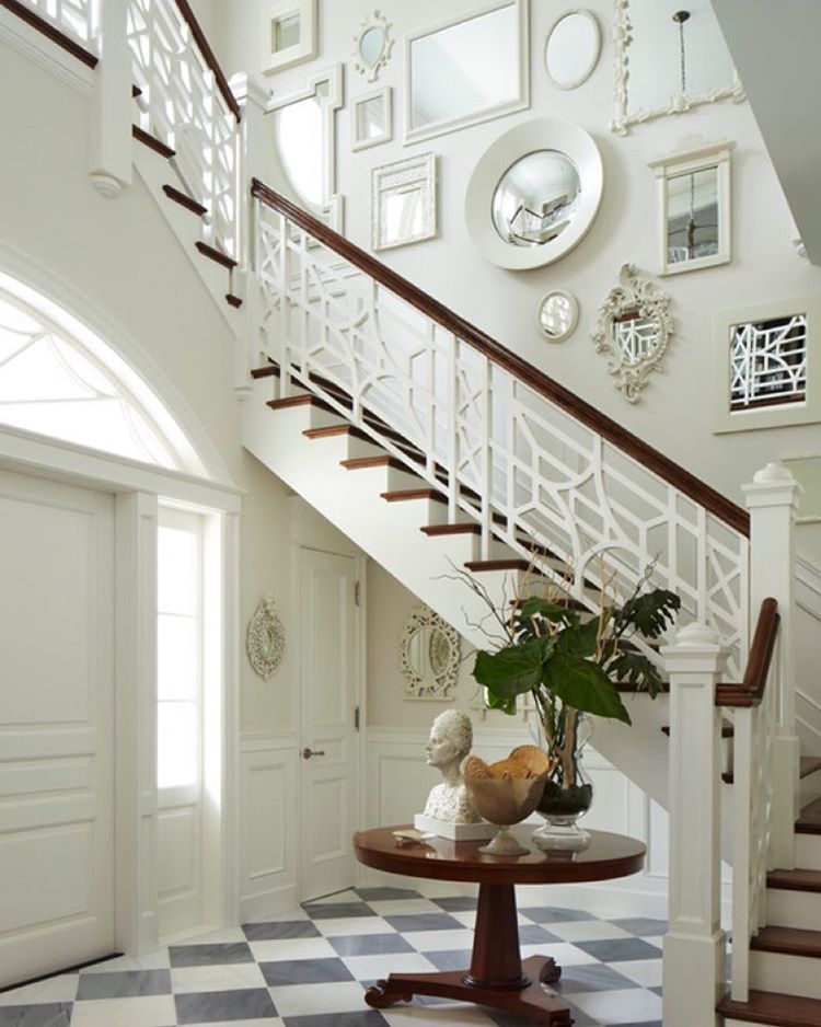 Here's an eclectic #staircase making a statement. #renovation  #construction #homeimprovement #reception  #treadtuesday  ©@Art_of_Designs