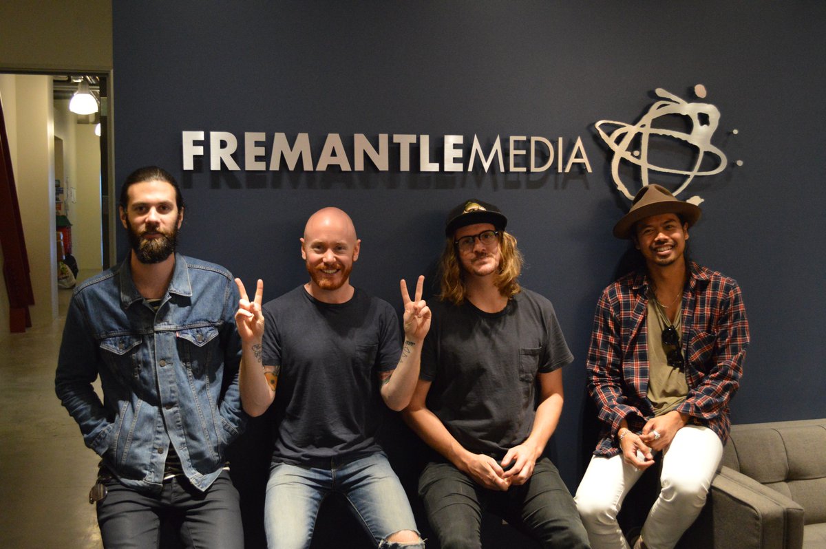 FremantleUS's tweet photo. .@TheTemperTrap stops by @FMNATV for another amazing #KitchenGig! #FMNA #LifeatFM https://t.co/gvnC3ik3Al