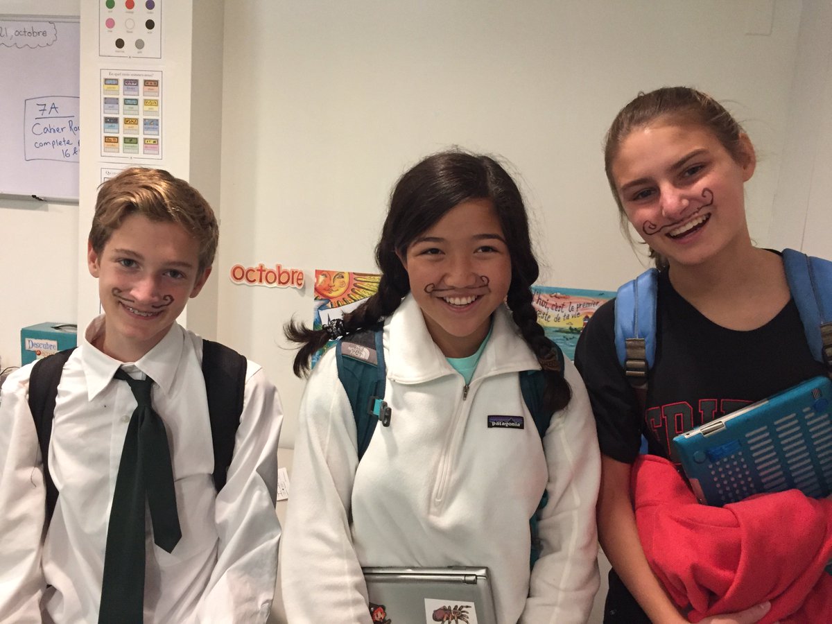 SCMOQ's tweet photo. We played "Le Jeu de la Moustache" in 8th Grade French and got some winners! #scmoqFISHtales https://t.co/1AQR4KRqGz