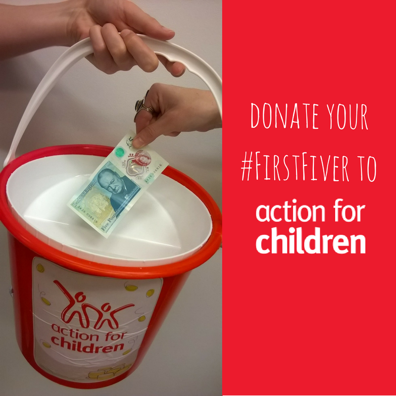actnforchildren's tweet image. Have you received your #FirstFiver yet? We've got an idea for when you do... #CharityTuesday actionforchildren.org.uk/donate