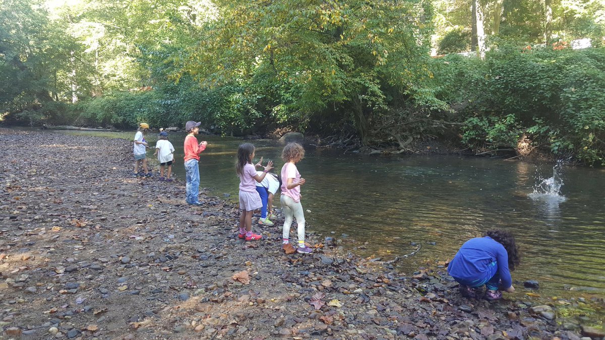 UrbanAdvSquad's tweet photo. What a beautiful day for a #RockCreekPark hike! We're w/our #JPDS #Squad, climbing/exploring/observing. #KidsOutdoors #DCLove https://t.co/Exg58w9xOv