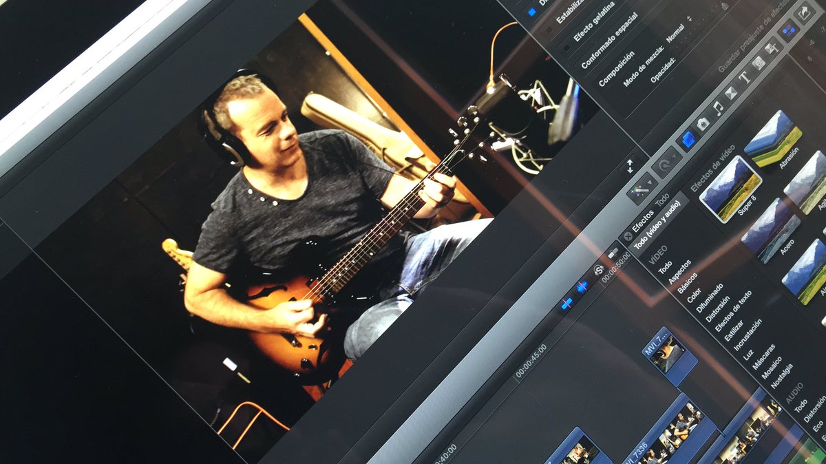 Editant video del nou disc del gran Jaume Tugores #Mancini <a href="/DioramaSound/">Diorama Sound</a> #Blau