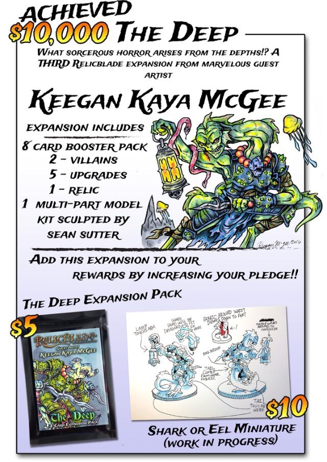DANG DUDE!! Funded day 1 and unlocked the Guest Artist Stretchgoal! I'm astonished! Check out Keegan McGees unreal #relicblade #illustration