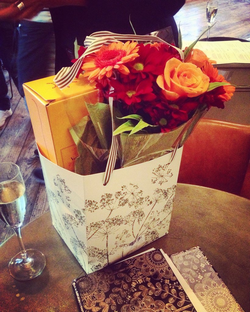 WhiteHorseEC2's tweet photo. Happy happy birthday to our lovely GM! #boss #birthday #flowers #champagne #celebration #Tuesday https://t.co/polNUX8RtB