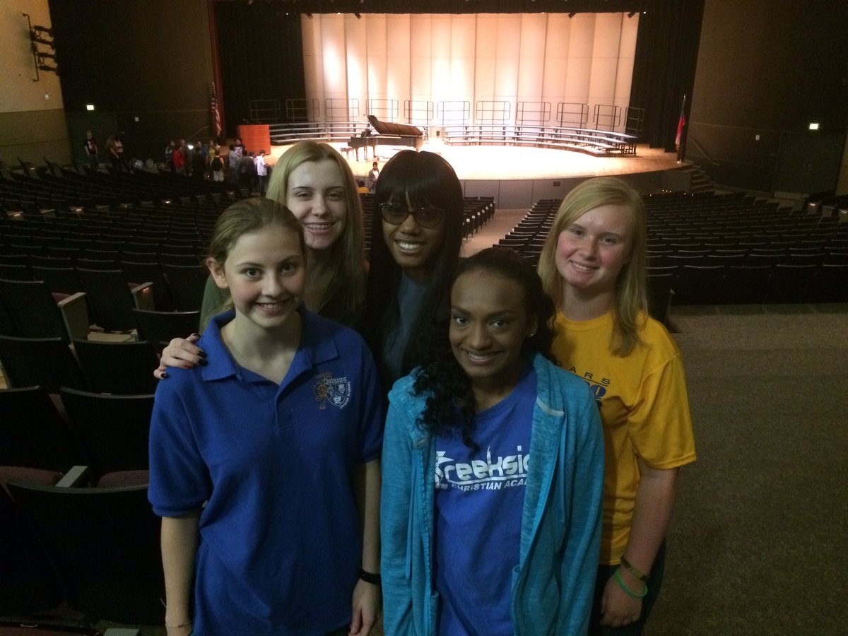 CCAChorus's tweet photo. All-day #GMEA Honor Chorus rehearsal. Concert tonight at 7 @ Clayton Co. PAC. #singing #everythingstartsatthecreek https://t.co/ArVYD2zads