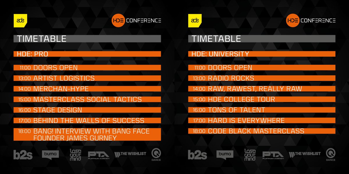 Not sure which panels you want to visit yet? Check the timetable of 2016 and create your own personal schedule!