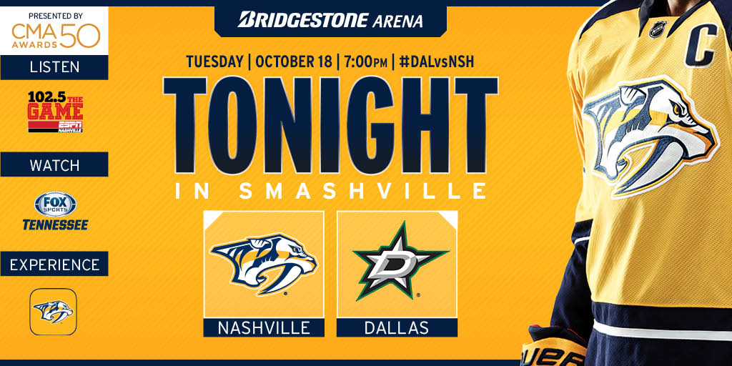 PredsNHL's tweet photo. IT'S GAMEDAY! 🙏 #DALvsNSH https://t.co/DumxqekSbK