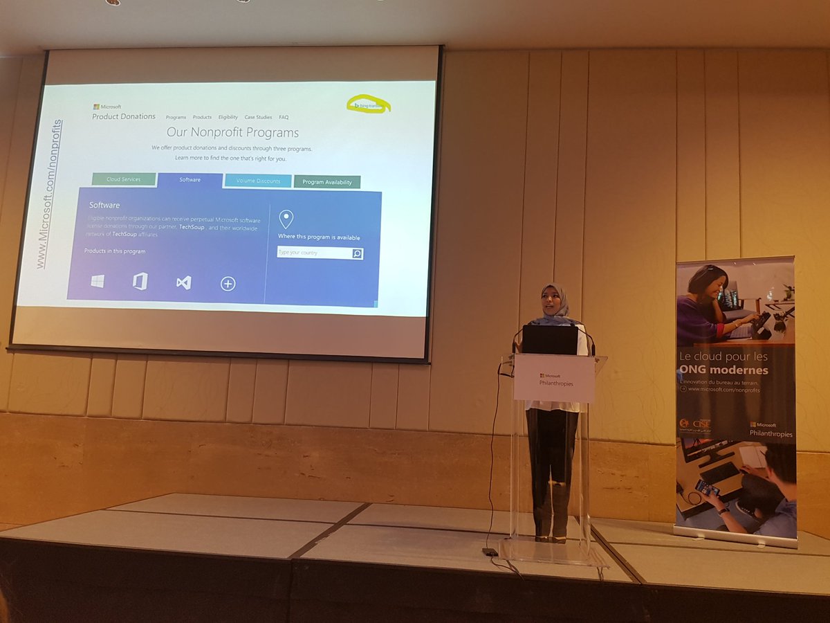 MoroccanCISE's tweet photo. Last session : how NGOs can ask for free Microsoft products (Cloud services &amp; others) #ngoCapacityBuilding #Socent https://t.co/3sUmRy2Lyz