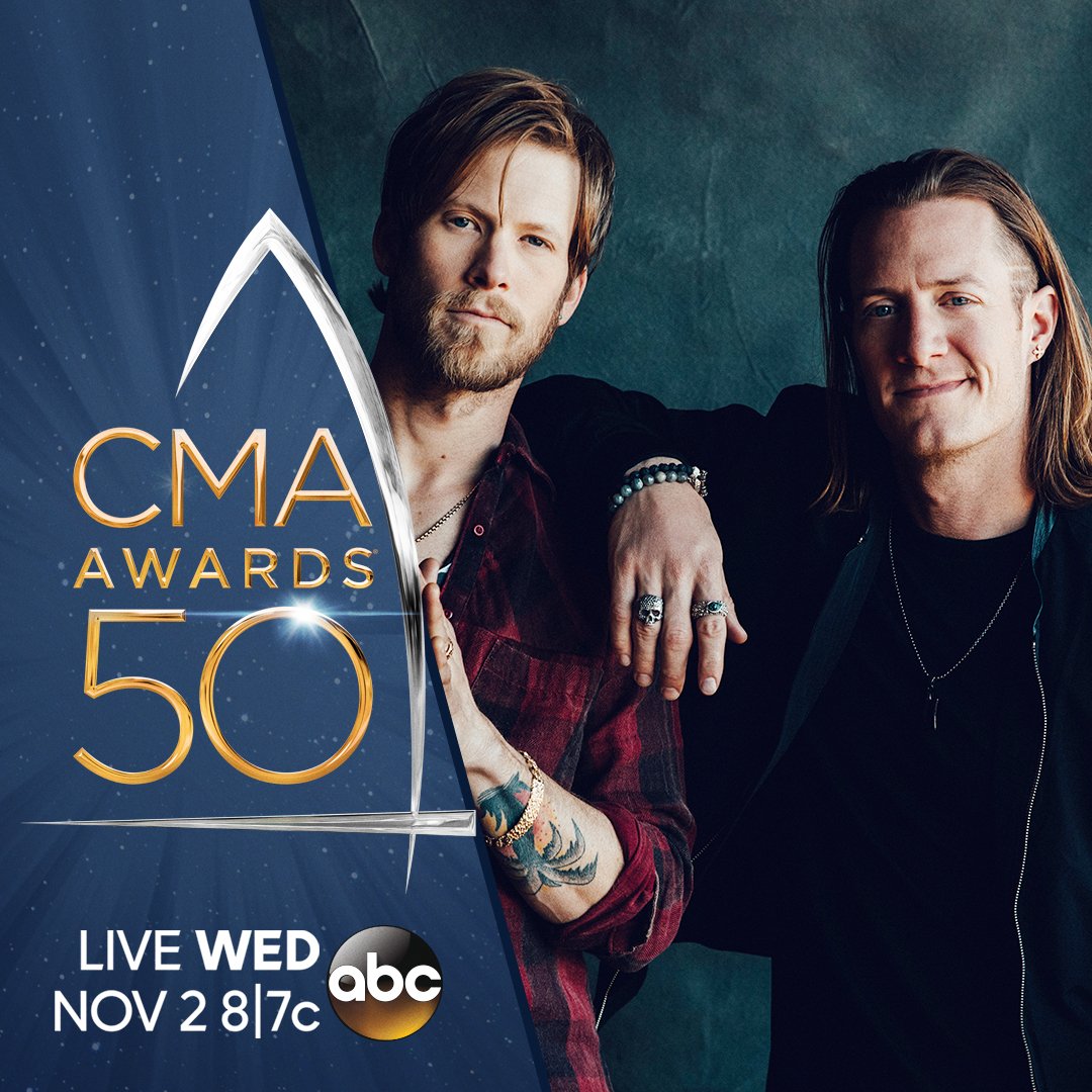 CountryMusic's tweet photo. Reigning Vocal Duo of the Year @FLAGAline hit the #CMAawards50 stage Wed, Nov. 2! https://t.co/4LHb9SU5mo