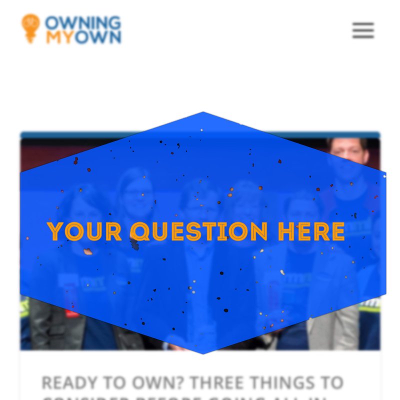 OwningMyBiz's tweet photo. What do YOU want to know about #smallbiz? Submit your question &amp; get featured on our site! https://t.co/5i8GuY5Kuq https://t.co/ZGb6YLT4X3