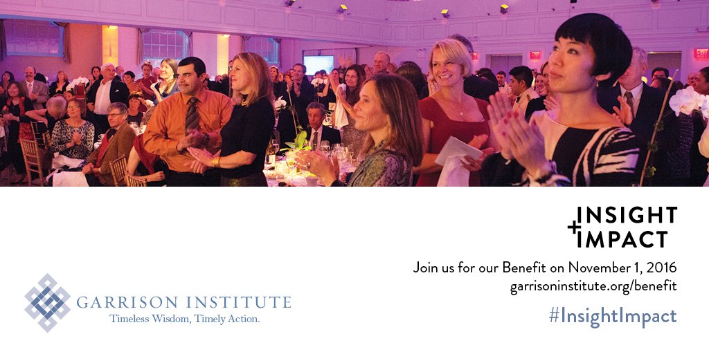 Join us November 1st for our 2016 Benefit - just two weeks away. Our esteemed host is #richardgere, pls retweet!
garrisoninstitute.org/benefit