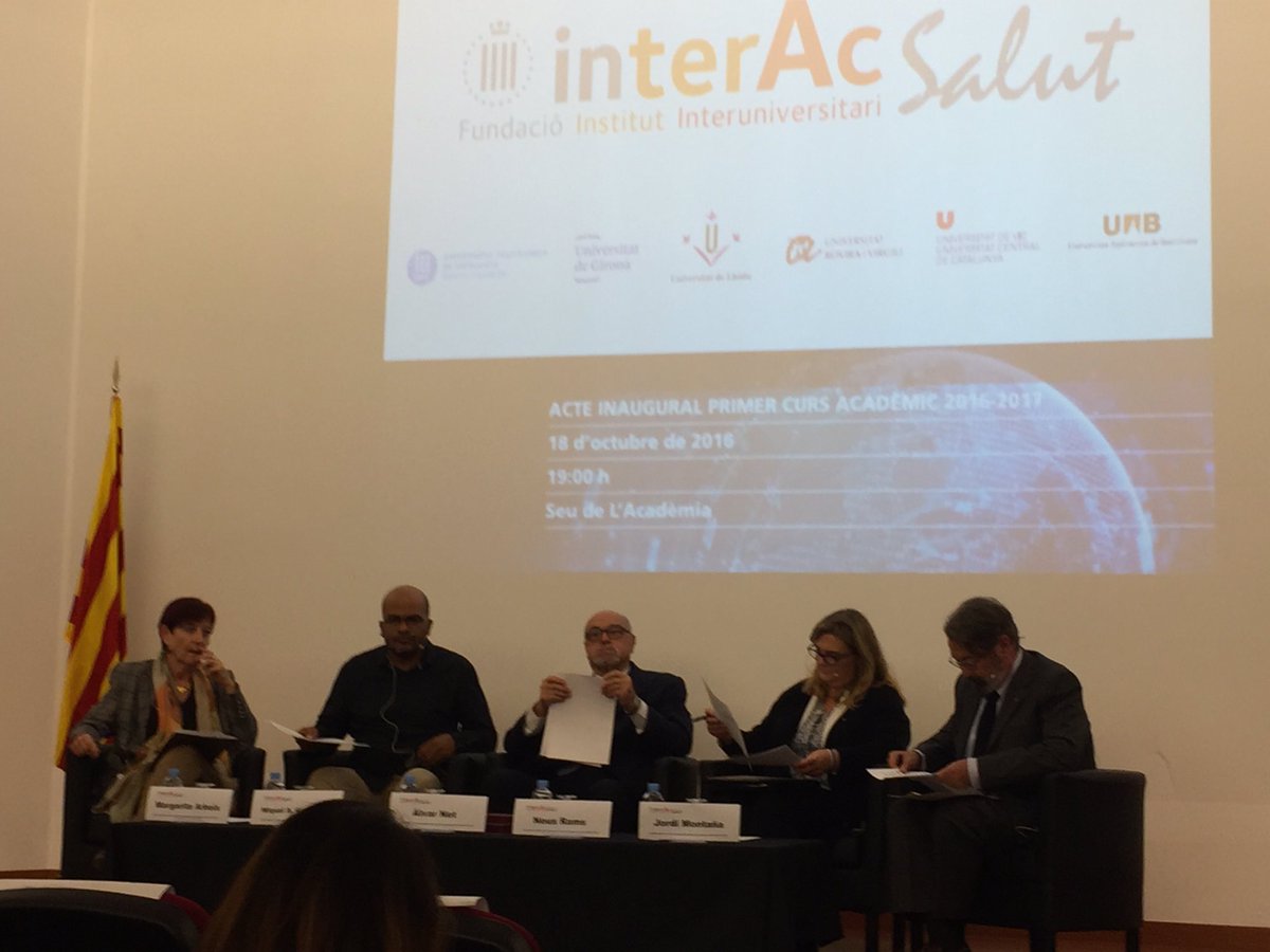 entretermes's tweet photo. Acte inaugural del 1r curs acadèmic de la Fundació Institut Interuniversitari
#interAcSalut a l'#ACMSCB. Una gran iniciativa conjunta. https://t.co/jqfGrhH9kp