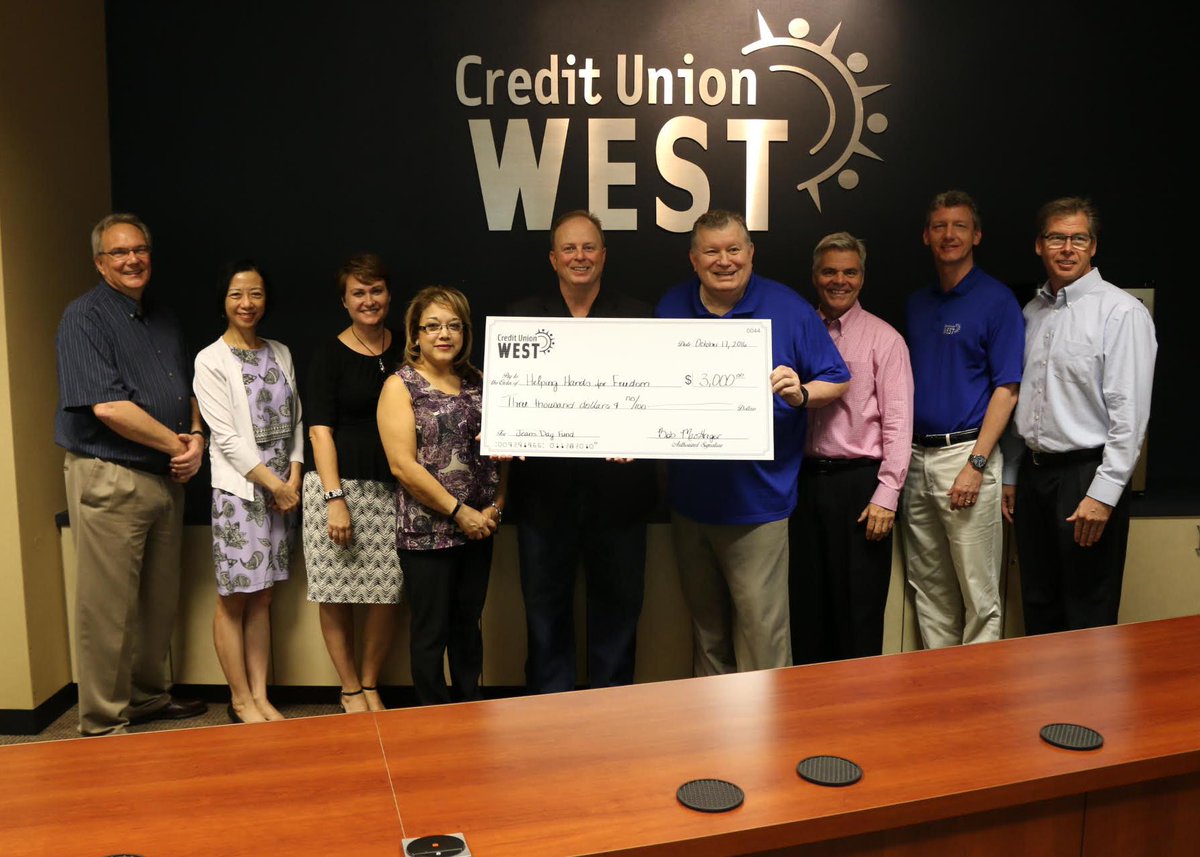 HandsForFreedom's tweet photo. Spent the morning with @CreditUnionWest yesterday.  Their #BlueJeans day campaign raised over $3,000 for #GoldStar families. https://t.co/WFUwCEakIl