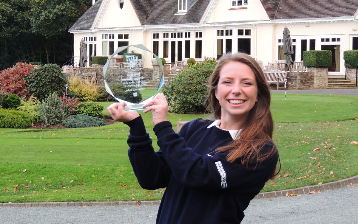 #BUCSgolf: Alice Kozlowski <a href="/bournemouthuni/">Bournemouth Uni</a> is women's Midlands Tournament #Champion 2016! Congratulations on your victory <a href="/LittleAstonGolf/">Little Aston GC</a>!