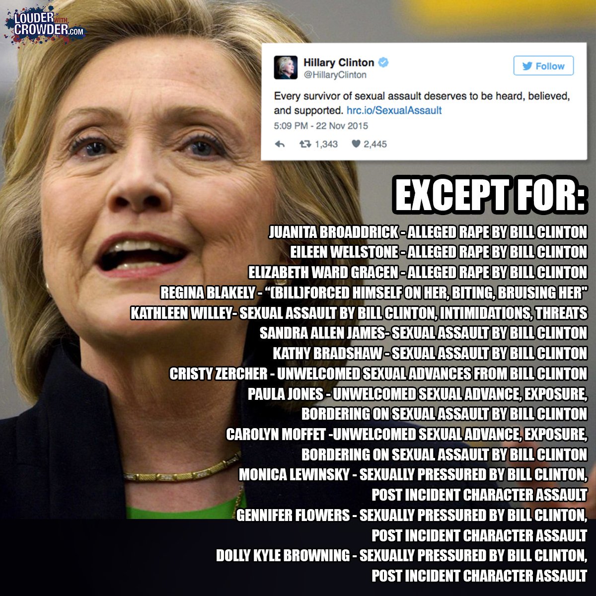 VCBestor's tweet photo. @voguemagazine Criminal @HillaryClinton???
#billclintonisrapist #PodestaEmails11 #wikileaks #ElectionFraud
#BillClintonRapes #berners4trump https://t.co/vX1e1naGyF