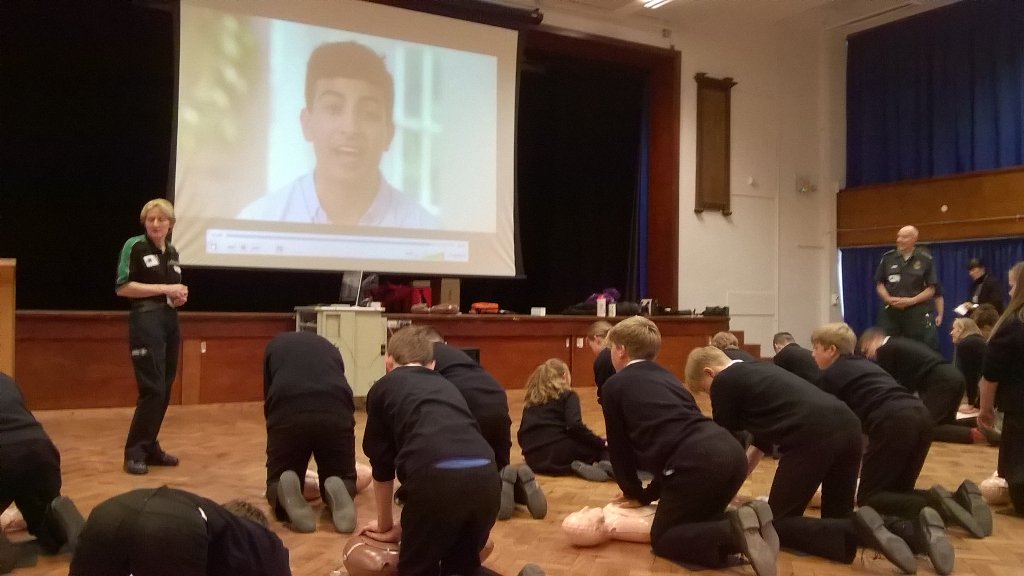 johnbriggs64's tweet photo. Great day teaching young people CPR at Richmond school North Yorkshire #restartaheart #mysjaday #bhf #richmondschool https://t.co/s0jN5FUG2d