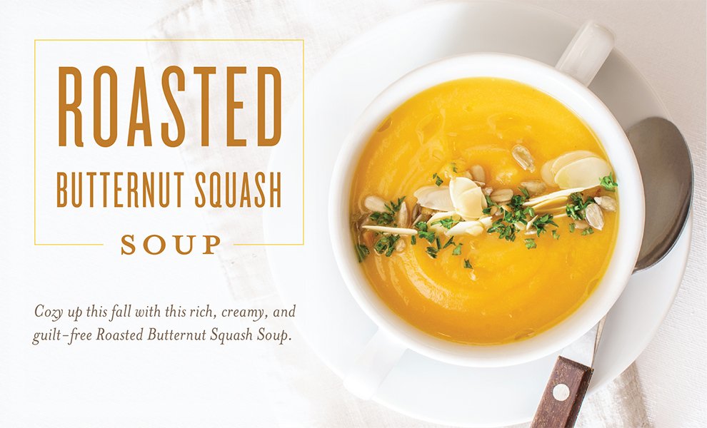 youngliving's tweet photo. Rich in flavor. Light in calories. Roasted Butternut Squash Soup is the perfect meal for this fall day. https://t.co/f6PEM1bRdi https://t.co/C5fistiNYB