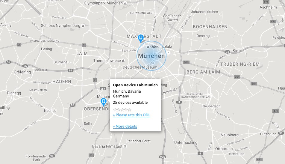 A new #ODL opened doors in Munich, Germany! Welcome to the <a href="/conexco/">Josua Seiler</a> Open Device Lab Munich: opendevicelab.com/#!odl=3032