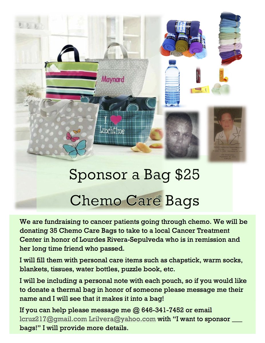 #cancersuck #donatebags #fundraiser Help put a smile to those that need it the most, sponsor a bag!