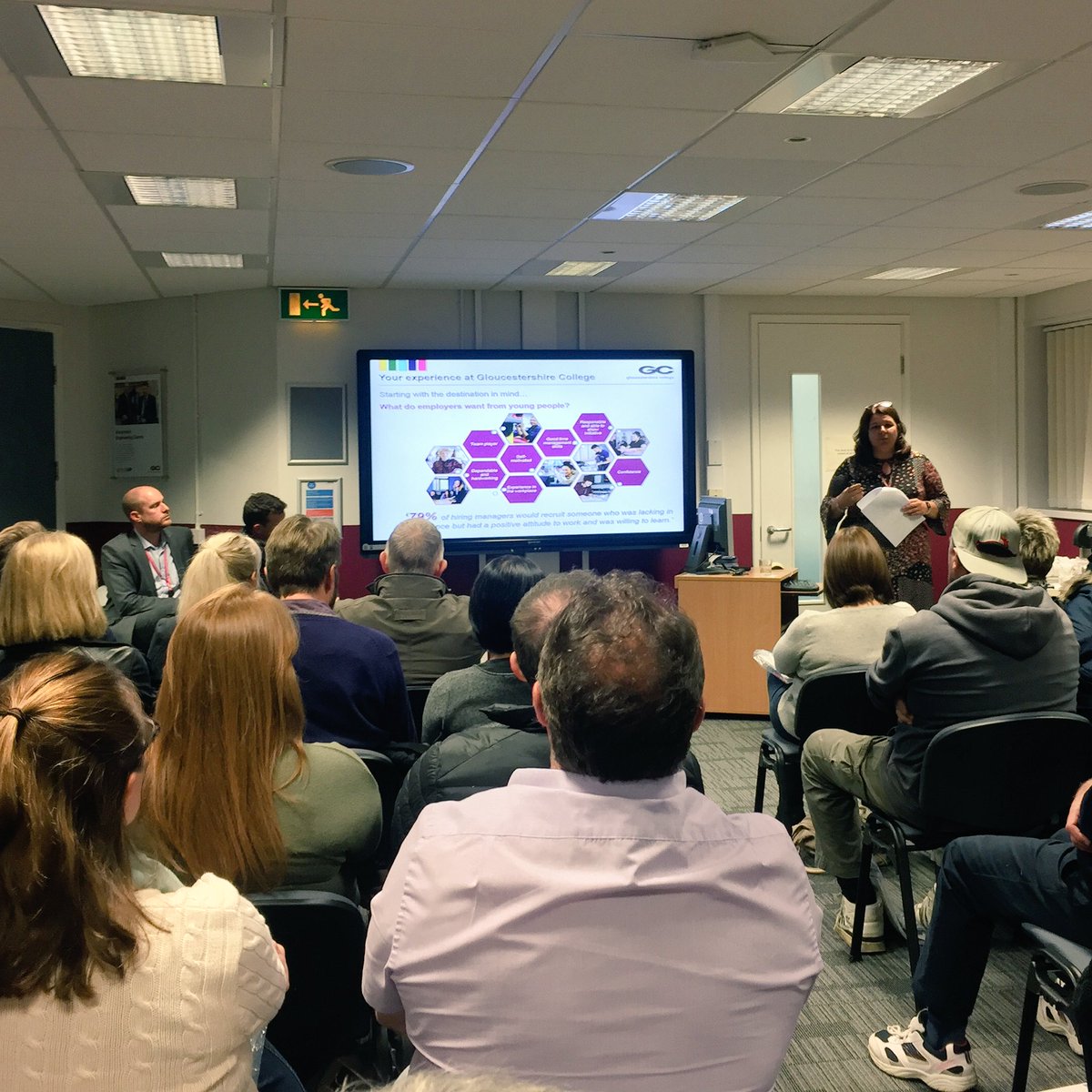 Gloscol's tweet photo. Matthew is joined by the @Gloscol Independent Advice Team & Ali from the Student Development team tonight too. #parentinformationsession https://t.co/s1Jxjorcaa