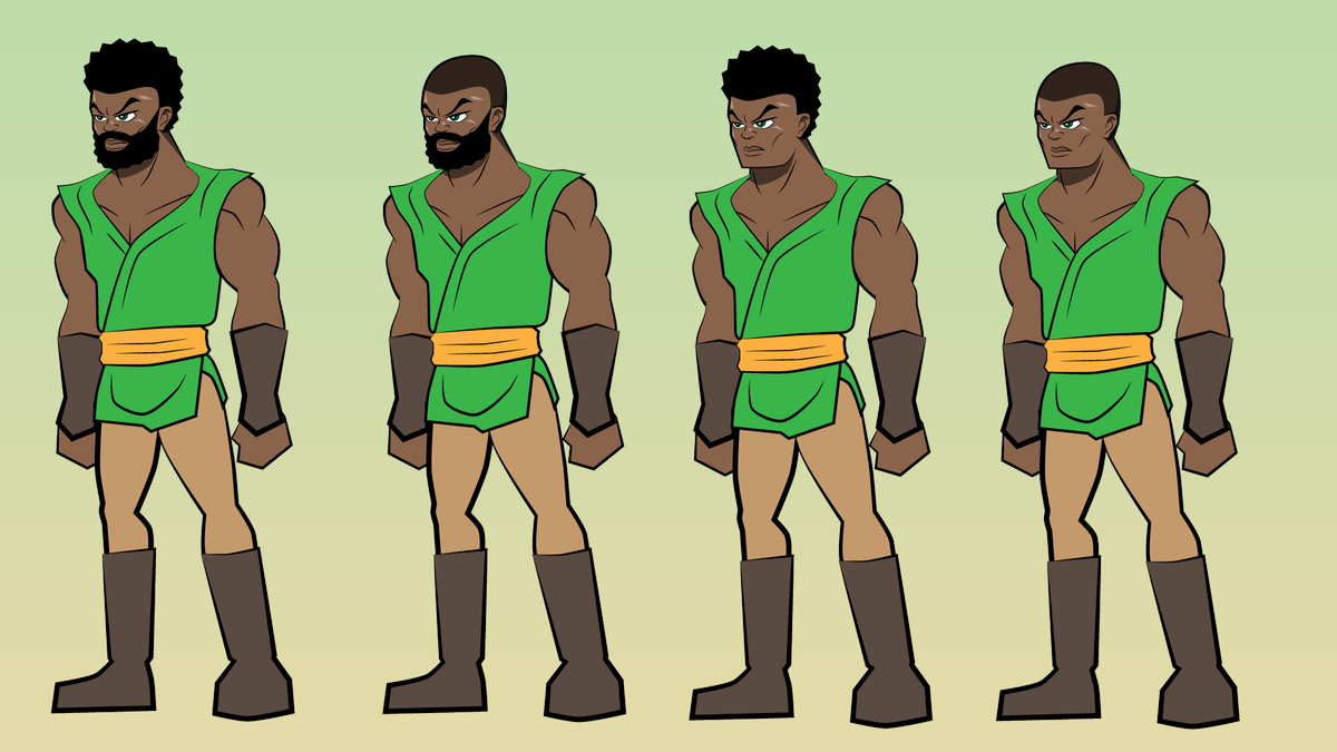 IndoStudiosInc's tweet photo. Another character concept.  Not sure which one we like yet #gamedev #indiedev #indiegame #madewithunity #gameart https://t.co/q9Au1wQZwM