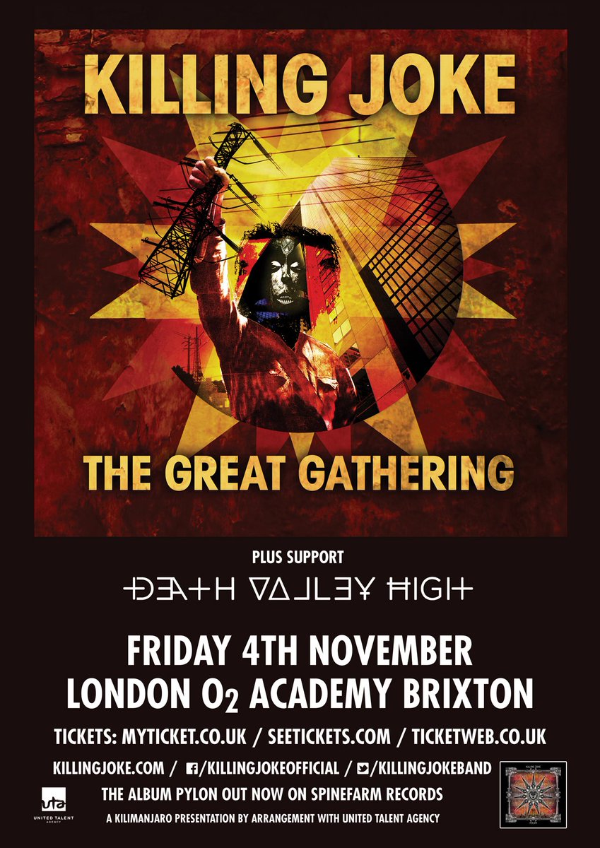 O2AcademyBrix's tweet photo. NEWS // @deathvalleyhigh will be supporting @Killingjokeband 4/11/16!
Check them out: https://t.co/cvy8CYSx95
Tix: https://t.co/Ru3IwRXj1I https://t.co/FveFRym95f