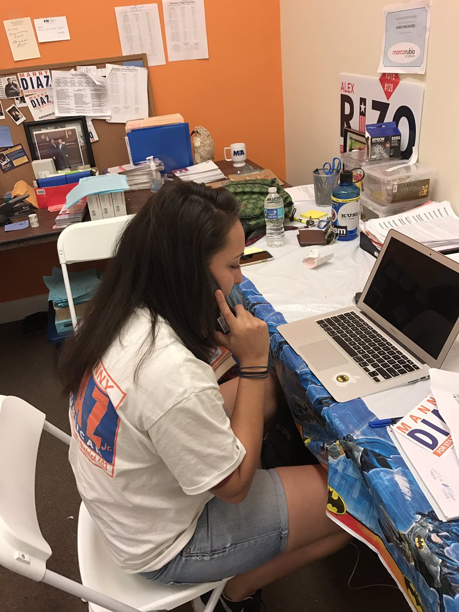 Danmartinez305's tweet photo. #UltimateKarol convincing another undecided voter to vote for @RepMannyDiazJr #Vote47 #Election2016 https://t.co/KAUbJd4BrS