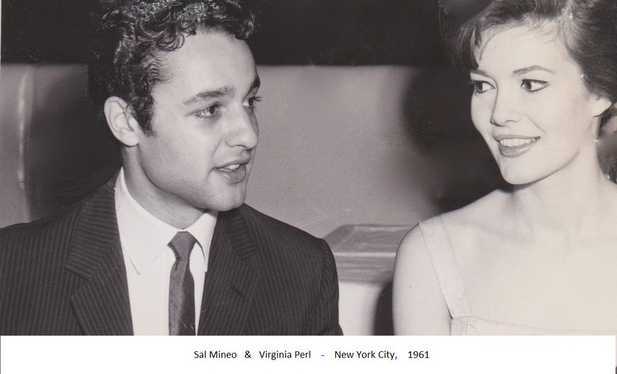 VirginiaPerl's tweet image. With Sal Mineo in New York back in the early 1960&apos;s.