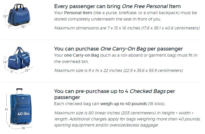 Allegiant On Twitter You Have 3 Options For Baggage