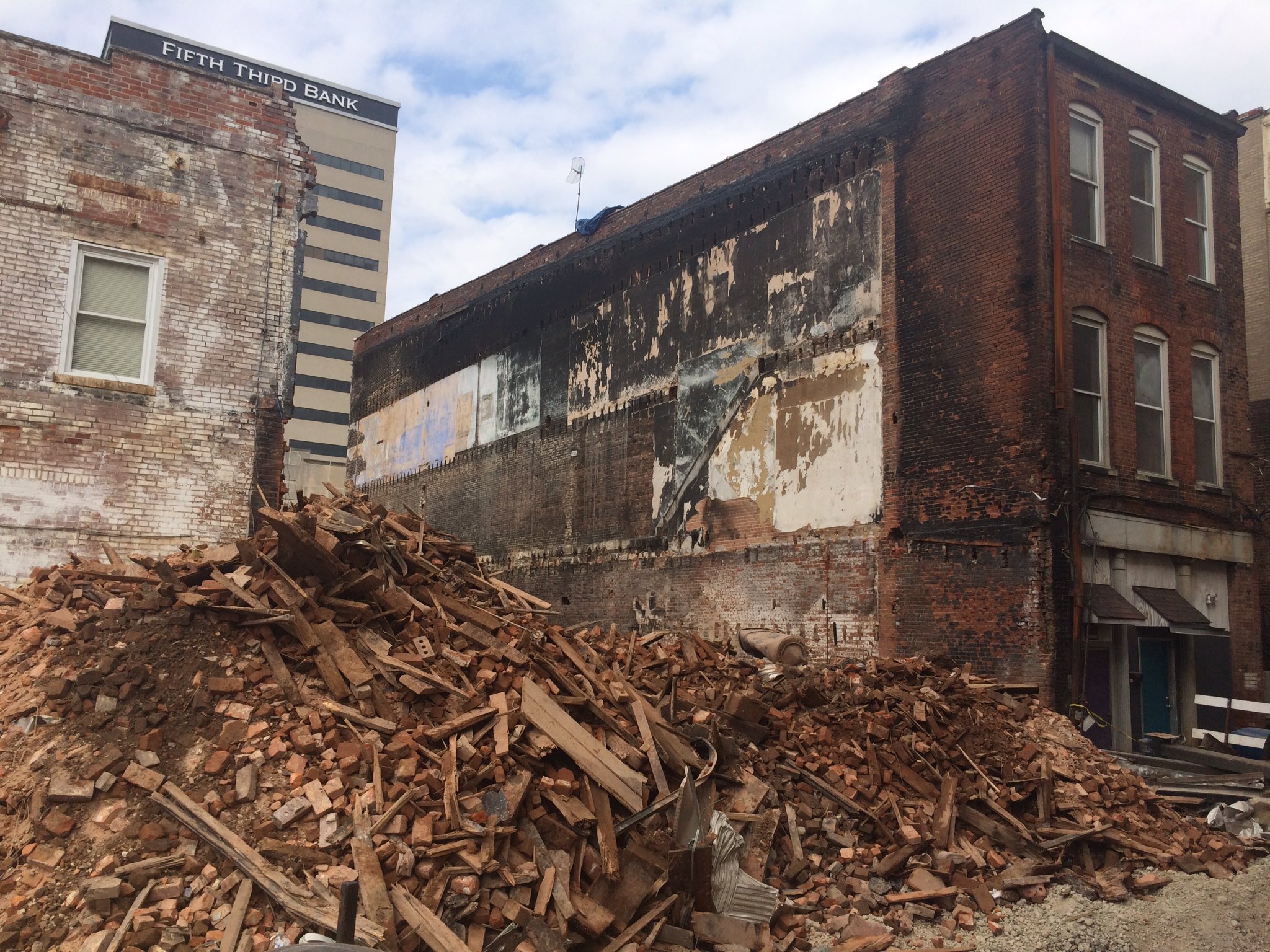 Zach Evans on Twitter "A pile of bricks, debris and scrap metal are