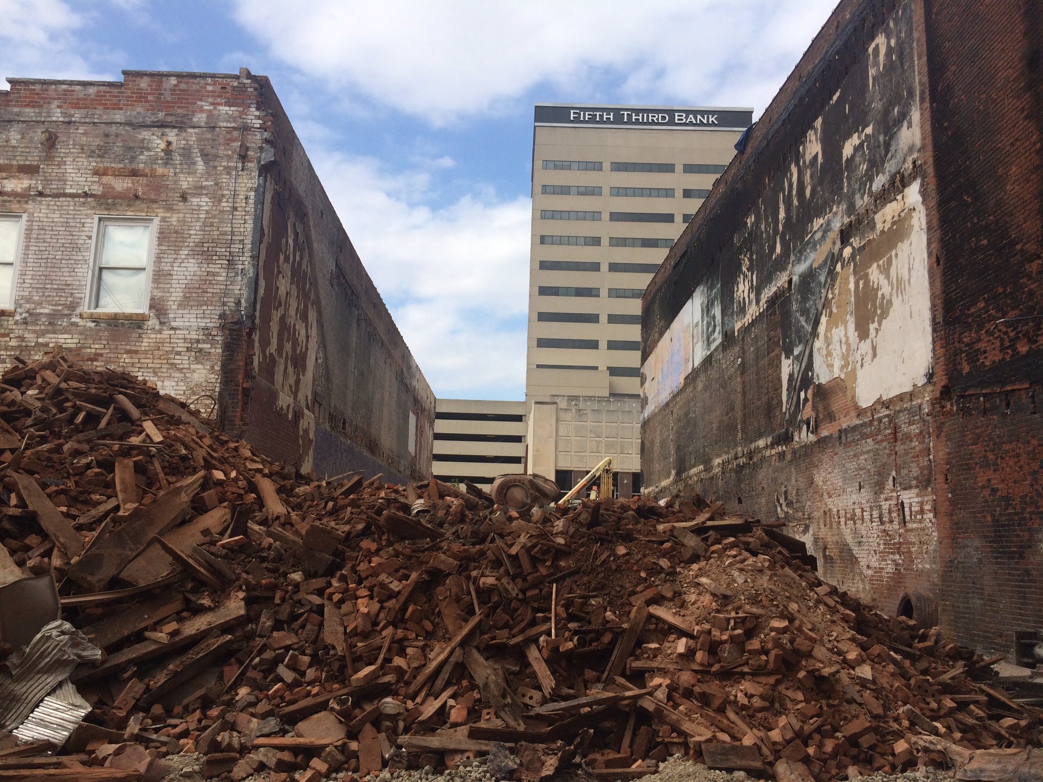Zach Evans on Twitter "A pile of bricks, debris and scrap metal are