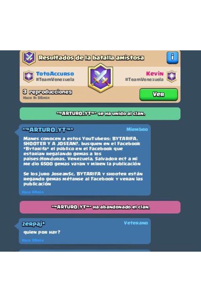 ❗️ESTAN ROBANDO CUENTAS❗️
Se hacen pasar por <a href="/TheShooterCoC/">Shooter</a>, por <a href="/bytarifa/">Tarifa</a>  y por mí pidiendo datos de cuentas para regalar gemas
🔄RT todos🔄