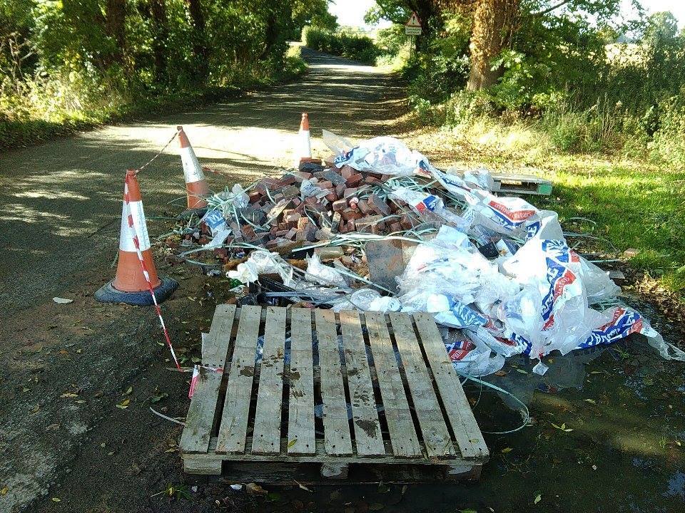 HFAttingham's tweet photo. Has anybody had a new brick drive last weekend the cowboy builders have dumped it in one of our gateways! Thanks https://t.co/RiRkKUZ84w