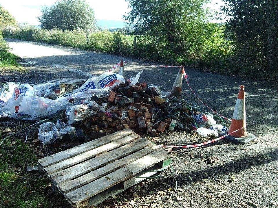 Has anybody had a new brick drive last weekend the cowboy builders have dumped it in one of our gateways! Thanks
