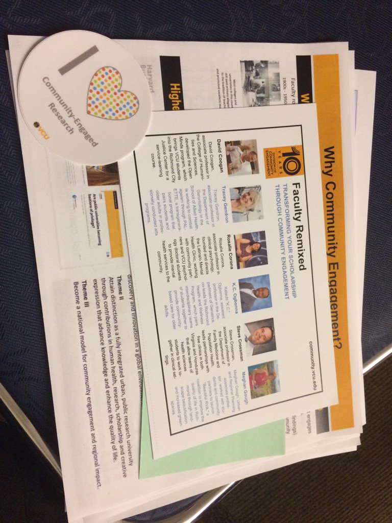 ValerieHolton's tweet photo. Faculty remix - talking about community engaged scholarship #curiouscolab @VCUCommunity https://t.co/J1ttSTHmxf