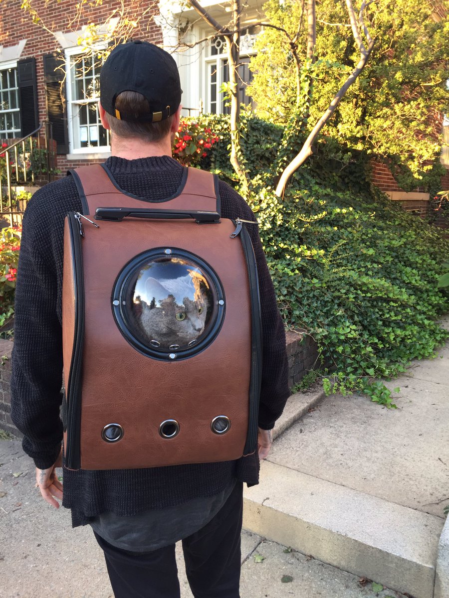 TheSocialCampus's tweet image. Be an awesome catdaddy today! 😸 The premium &amp;amp; innovative traveler cat backpack! Get yours ASAP 👉 amzn.to/2eCiFTj #bubblebackpack 😹