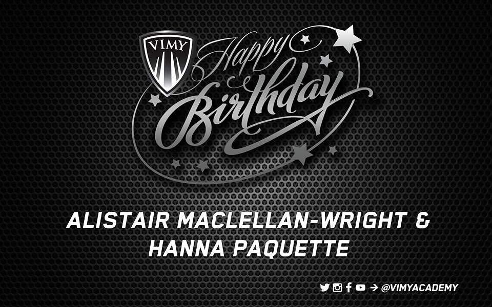 VimyAcademy's tweet photo. Happy Bday ๐ to Alistair & Hanna!! Have a great day today! #vimybdays #vimyproud #co https://t.co/rNdy2fYYEn