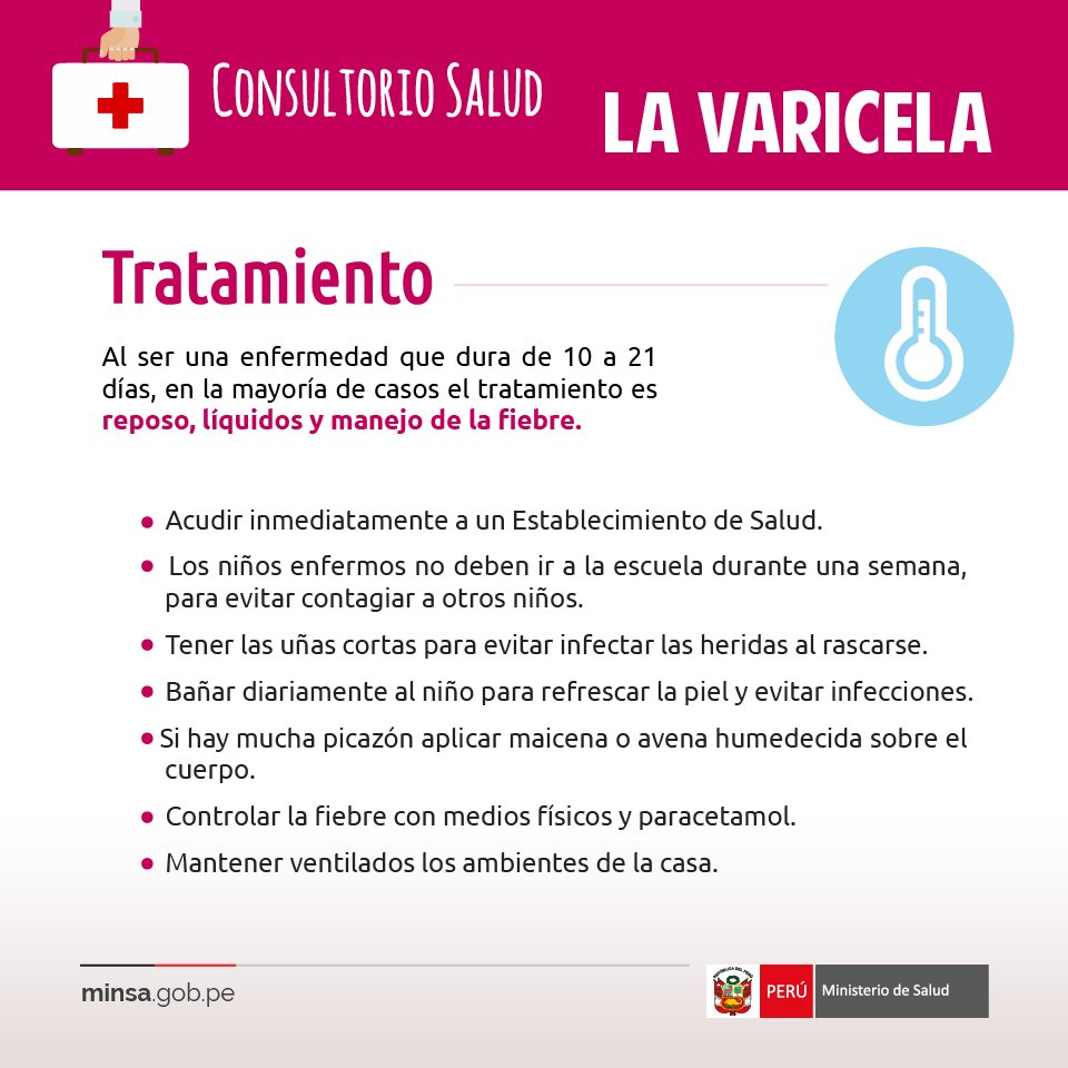 No de moda De Dios trabajo Ministerio de Salud on Twitter: "#Varicela Los medios físicos (bañar al niño) son lo más recomendado para bajar la fiebre, no debe haber automedicación, #ClaudiaUgarte https://t.co/auHzbNPphg" / Twitter No de moda De Dios trabajo Ministerio de Salud on Twitter: "#Varicela Los medios físicos (bañar al niño) son lo más recomendado para bajar la fiebre, no debe haber automedicación, #ClaudiaUgarte https://t.co/auHzbNPphg" / Twitter