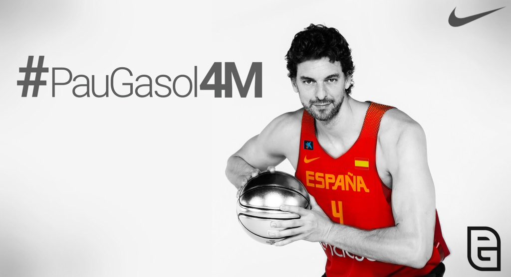paugasol's tweet image. We've reached 4M on tw!
To win my Spain jersey #PauGasol4M 
RT this image
Winner will be announce on Oct 26th. Good luck!