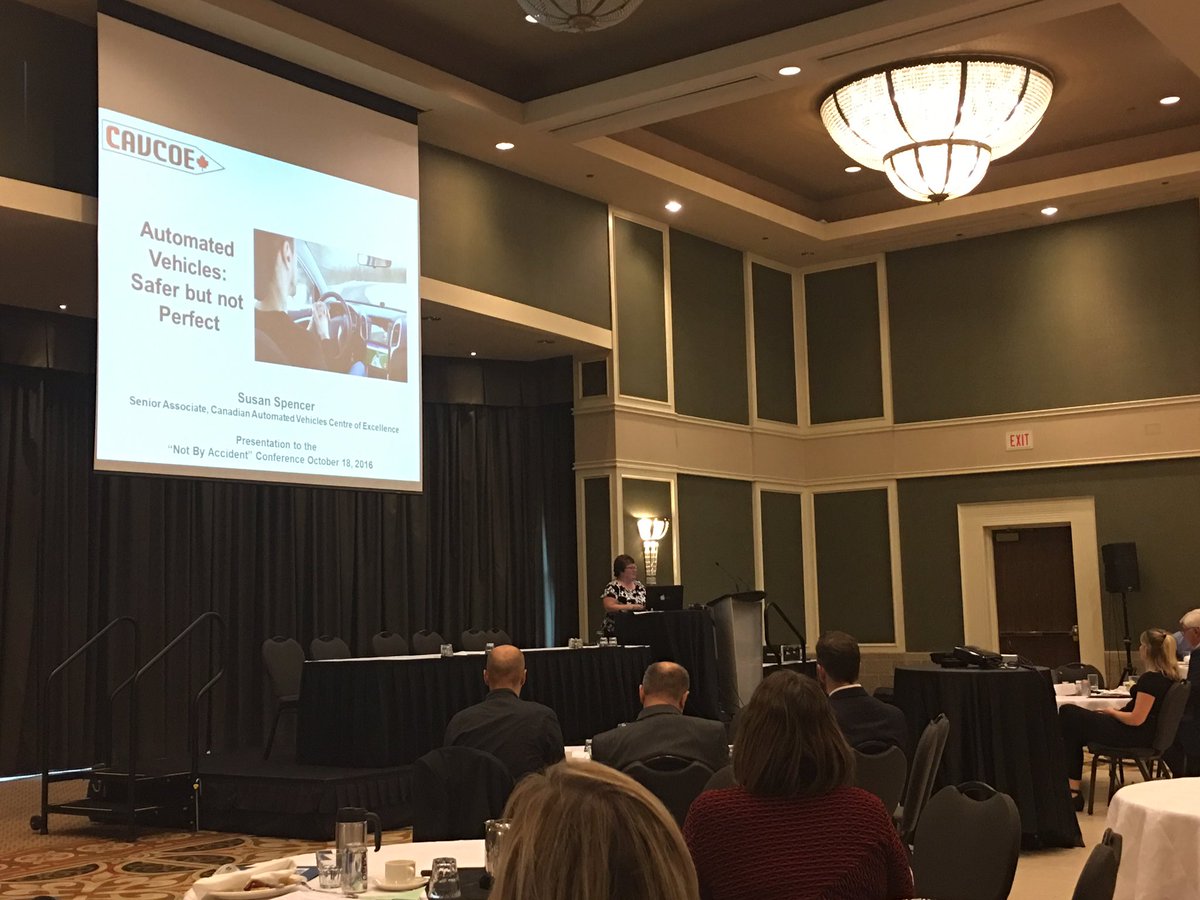 PARTY_Windsor's tweet photo. Automated vehicles: Safer but not perfect with Susan Spencer #NotBA2016 https://t.co/xLb8z1wI1b