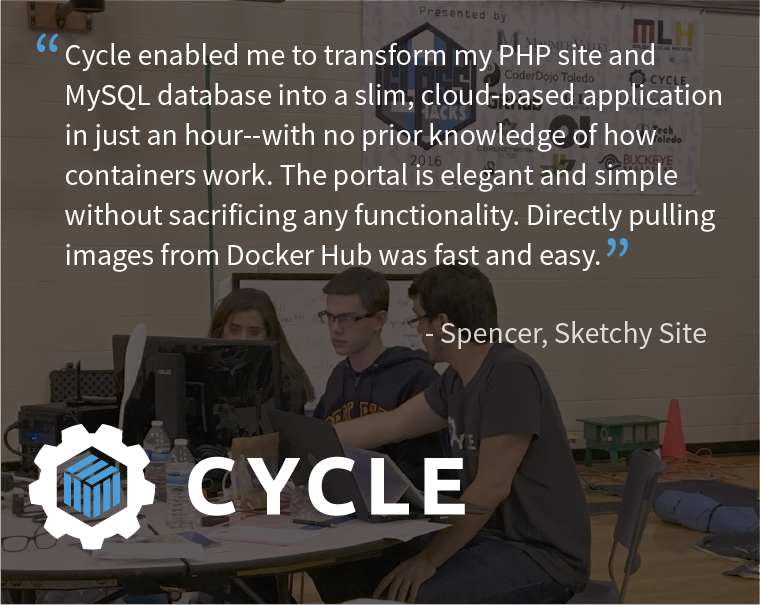 CyclePlatform's tweet photo. Thanks for the feedback @scolton99! Create your account today https://t.co/0Z0AEqnR6P #TryCycle #PHP #MYSQL #containers #ContainedOnCycle https://t.co/AAcBBmojd3