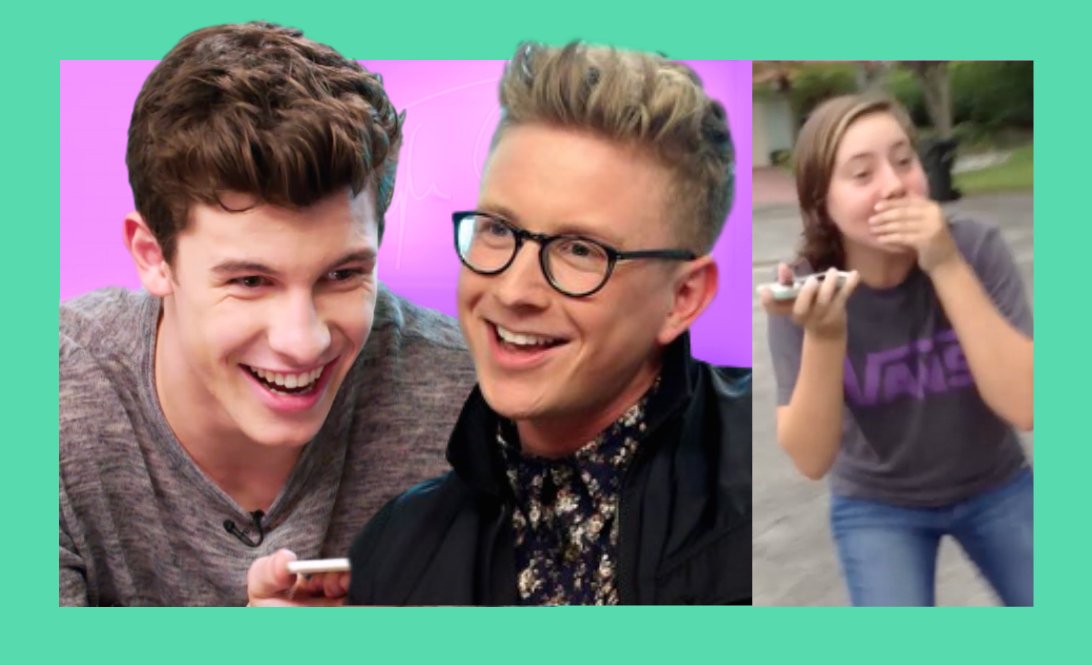 tyleroakley's tweet photo. NEW #TheTylerOakleyShow EPISODE: "Surprising a Fan with Shawn Mendes": https://t.co/lRrxT4sR2v (RT for a DM full of love!!) https://t.co/W7waouQ78m
