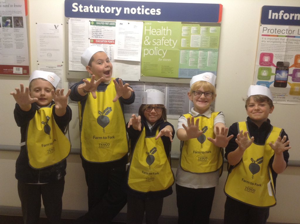 OSFDevon's tweet photo. A wonderful day at Tesco for yr 5/6. Learning to bake soda bread. #kingswearprimary https://t.co/zZVFYCDFk9