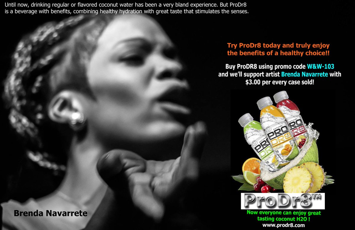 brendanavmusic's tweet photo. Thanks to @PRODR8_ for supporting me on my artistic journey! #CoconutWater for support of vocal #health and body #Hydration! https://t.co/lh6hZ3YwW7
