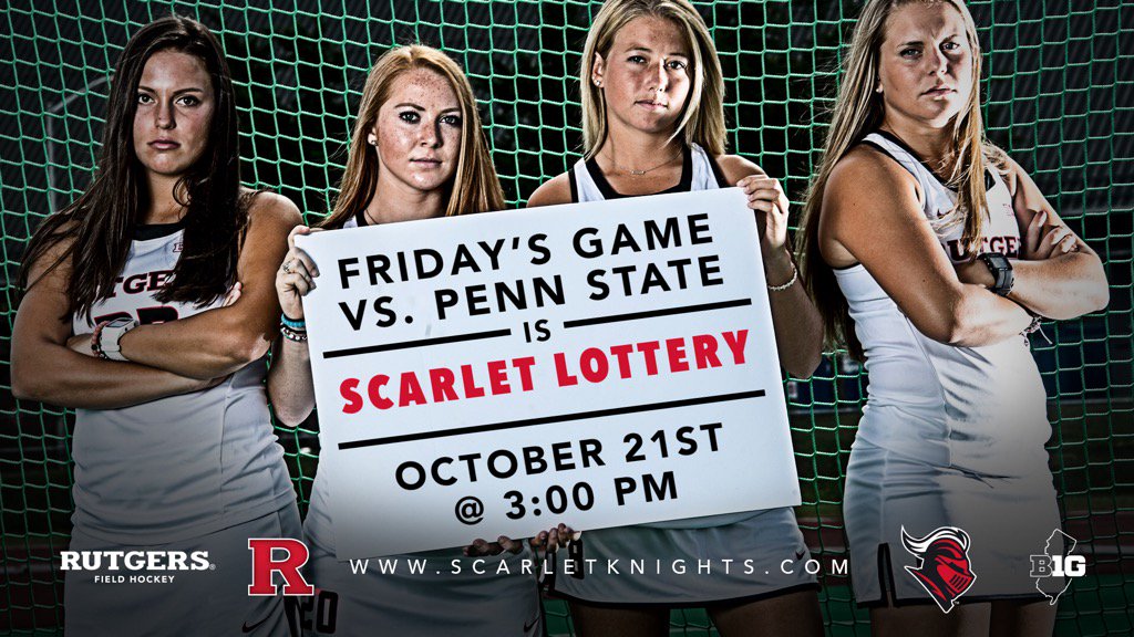 This Friday R Knights take on @pennstatefh in the last home Big 10 battle at 3pm | BE THERE | #UKNIGHTED #jeRseypRide