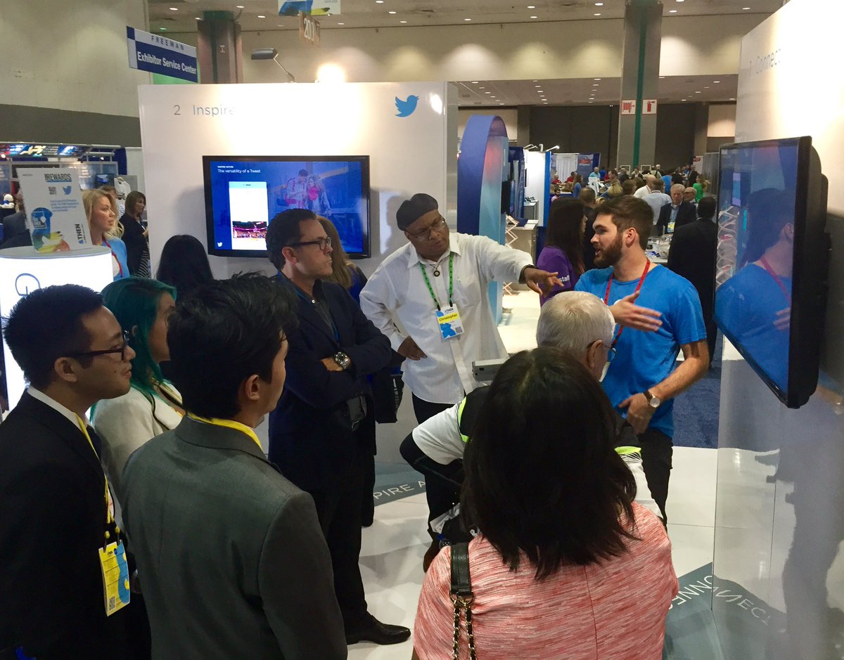 bryansise's tweet photo. Great conversations and fun at the Twitter booth at the #andTHEN16 conference - #MakeMobileAdsWork https://t.co/bcTKhhaEPL