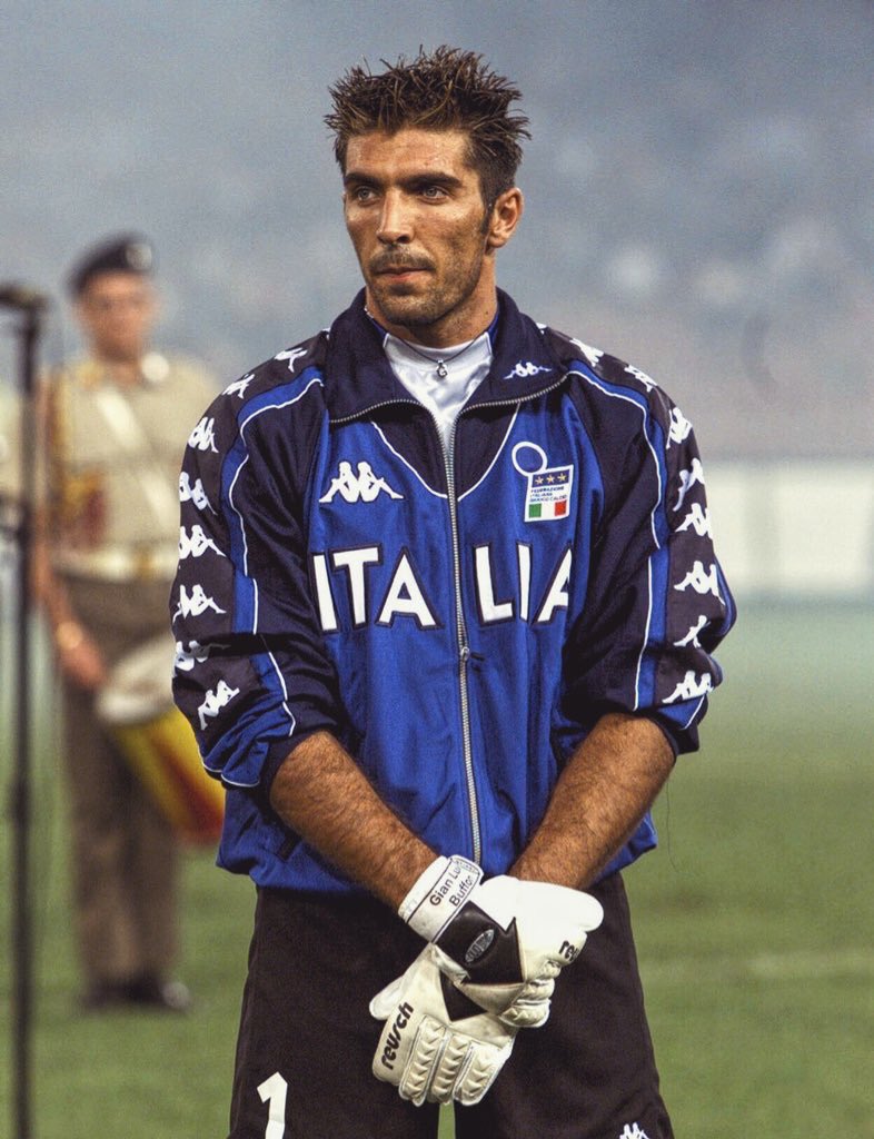 Gianluigi Buffon has just saved a penalty for Juventus in Lyon. My love for  him grows every single day., image size:786x1024