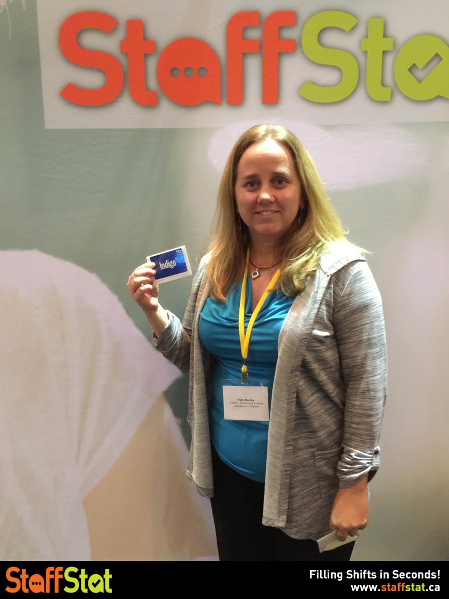 staffstatinc's tweet photo. Congratulations Pam from @CHATSseniors on winning our gift card during the #OCSA2016 Scavenger Hunt! https://t.co/tFAcNdUrMt