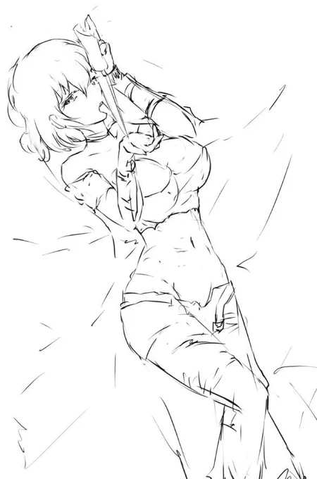 日影 下書き
#閃乱カグラ #日影 